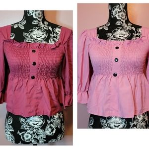 Smocking Long Sleeves Top fits XXSP to XSP 2 pcs